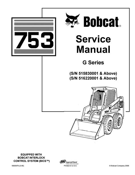 bobcat 753 skid steer loader service repair manual|bobcat 753 skid steer problems.